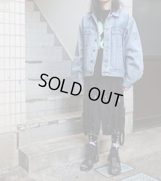 画像8: 【VINTAGE/USED古着 Valentino ヴァレンティノ】ロゴ刺繍デニムジャケット (8)