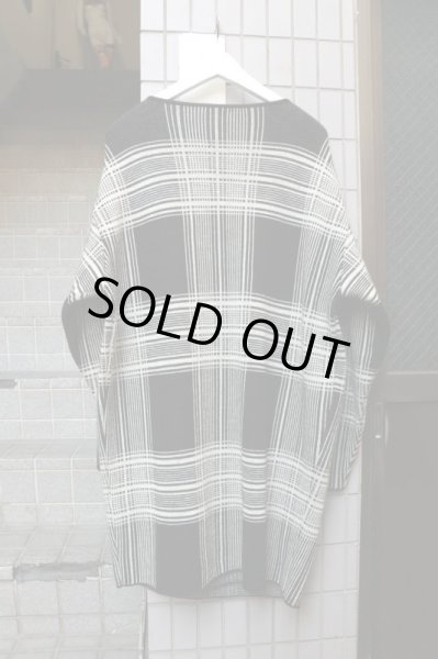 画像3: 【Y's Yohji Yamamoto ワイズ ヨウジヤマモト】チェック柄ウール地ロングカーディガン (3)