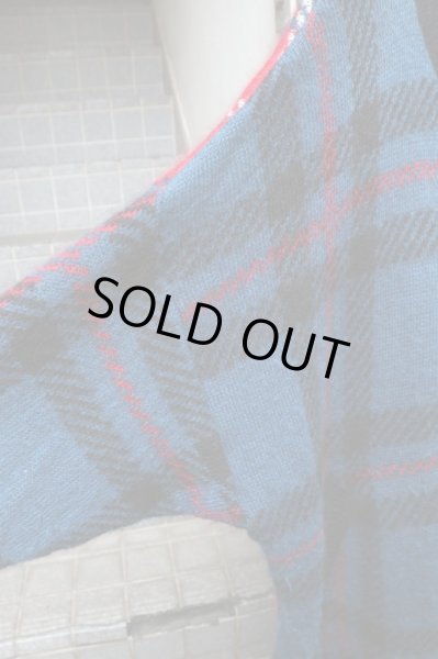 画像3: 【HIRO ヒロ】タータンチェック柄モヘアウールビッグカーディガン (3)