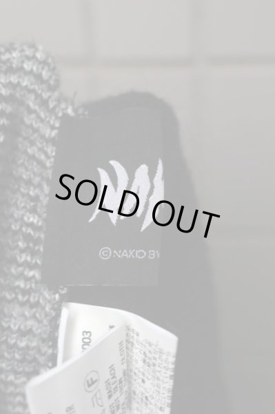 画像5: 【NAKID by G.V.G.V ネイキッド バイ ジーヴィージーヴィー】有刺鉄線柄ワイドニットパンツ (5)