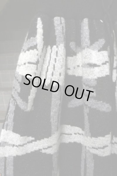 画像3: 【NAKID by G.V.G.V ネイキッド バイ ジーヴィージーヴィー】有刺鉄線柄ワイドニットパンツ (3)