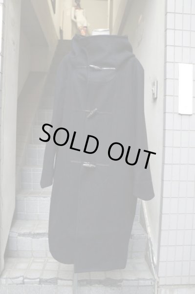 画像7: 【ハトラ hatra】Toggle calm coat BLACK ダッフルコート (7)
