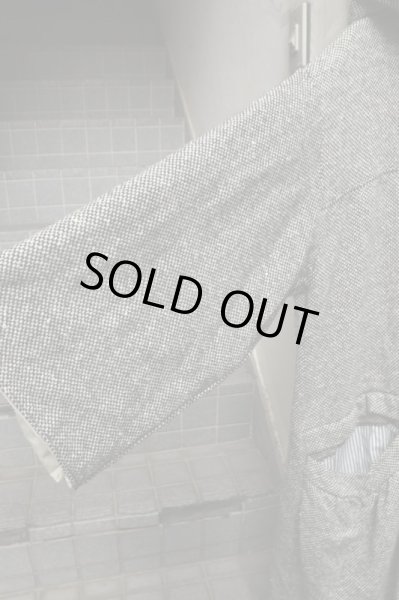 画像3: 【HIRO ヒロ】ツイードウール地フーディコート (3)