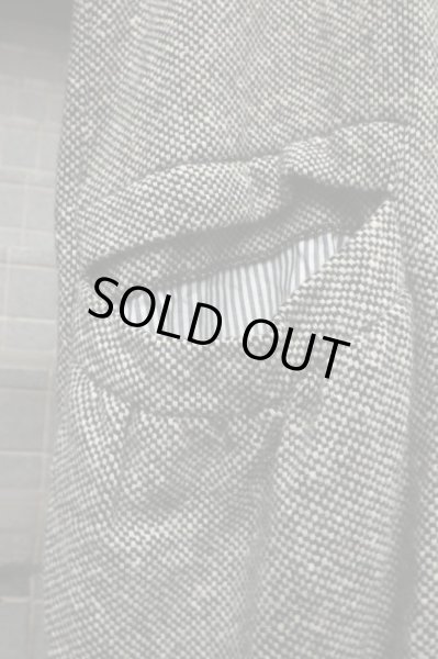 画像4: 【HIRO ヒロ】ツイードウール地フーディコート (4)