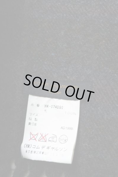 画像4: 【COMME des GARCONS HOMME  コムデギャルソン オム】チェック柄ウール地マフラー (4)