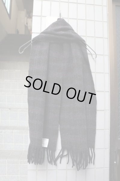 画像2: 【COMME des GARCONS HOMME  コムデギャルソン オム】チェック柄ウール地マフラー (2)