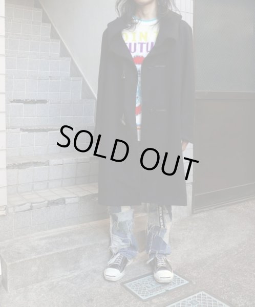 画像8: 【ハトラ hatra】Toggle calm coat BLACK ダッフルコート (8)