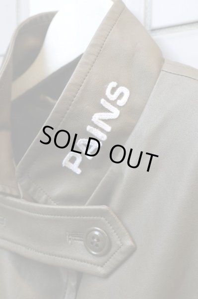 画像3: 【GROWING PAINS グローイングペインズ】ケープ付きFレザーセーラーワンピースコート (3)