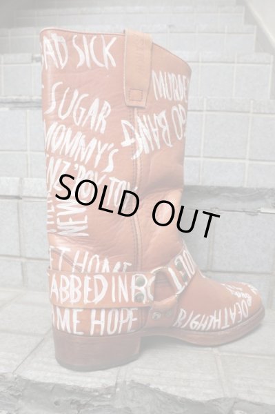 画像5: 【NOZOMI ISHIGURO Haute Couture ノゾミイシグロ】ハンドペイントエンジニアブーツ (5)