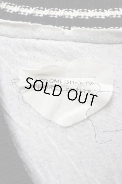 画像7: 【NOZOMI ISHIGURO Haute Couture ノゾミイシグロ】パッチ装飾Vネックニット (7)