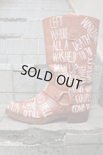 画像3: 【NOZOMI ISHIGURO Haute Couture ノゾミイシグロ】ハンドペイントエンジニアブーツ (3)