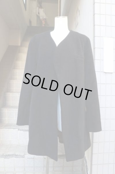 画像6: 【ka na ta カナタ】ウール地ノーカラージャケットコート (6)