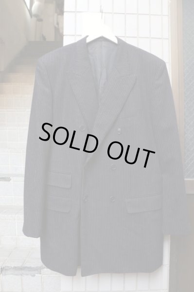 画像2: 【Paul Smith ポールスミス】ストライプ柄ウール地 テーラードジャケット＋スラックス (2)