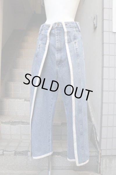 画像6: 【ぜつきぐ 絶滅危惧種】リメイクデニムパンツ (6)