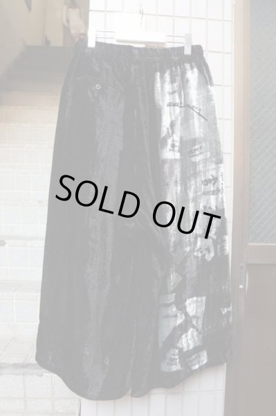 画像2: 【Yohji Yamamoto POUR HOMME ヨウジヤマモト プールオム】全部やって死ね ベルベットワイドパンツ (2)