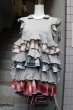 画像7: 【NOZOMI ISHIGURO Haute Couture ノゾミイシグロ】 フリルデザイントップス ミニワンピース GRAY (7)