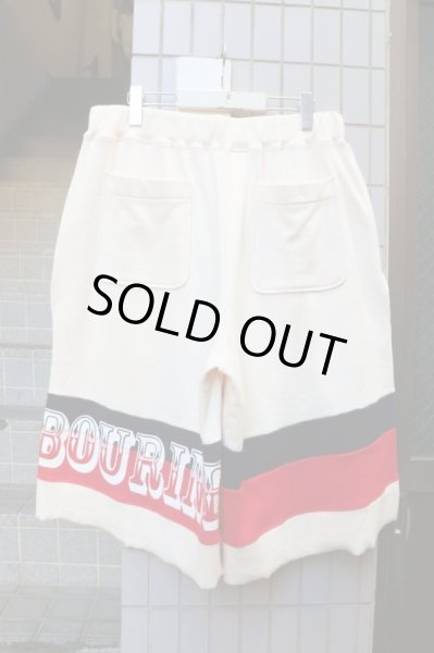 画像2: 【NOZOMI ISHIGURO tambourine ノゾミイシグロ】 ロゴプリントスウェットハーフパンツ (2)