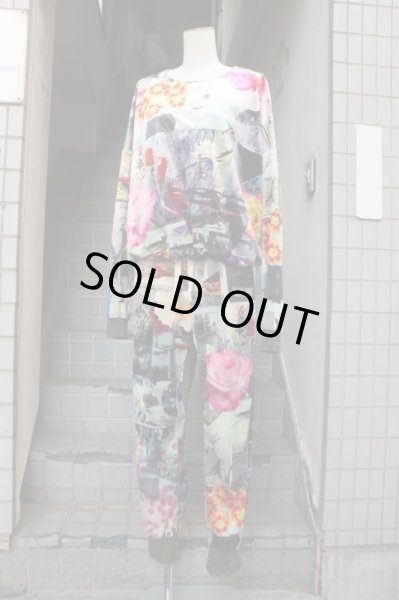 画像7: 【BODYSONG ボディーソング】 グラフィック総柄サルエルパンツ (7)