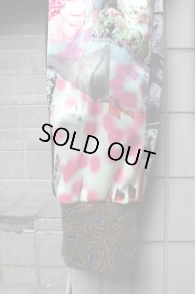 画像4: 【BODYSONG ボディーソング】 グラフィック総柄サルエルパンツ (4)