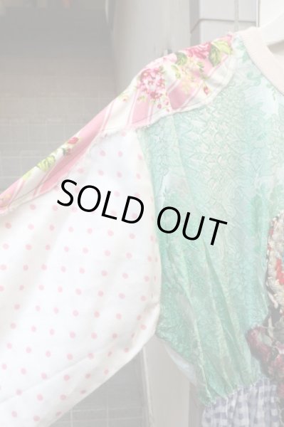 画像4: 【途中でやめる】 リメイクデザイン刺繍ワンピース (4)