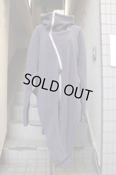 画像6: 【ハトラ hatra】 Fin Gown RPL  オリジナルニット地デザインハイネックパーカー (6)