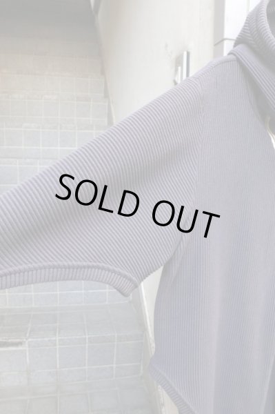 画像3: 【ハトラ hatra】 Fin Gown RPL  オリジナルニット地デザインハイネックパーカー (3)