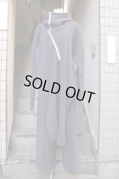 画像7: 【ハトラ hatra】 Fin Gown RPL  オリジナルニット地デザインハイネックパーカー (7)