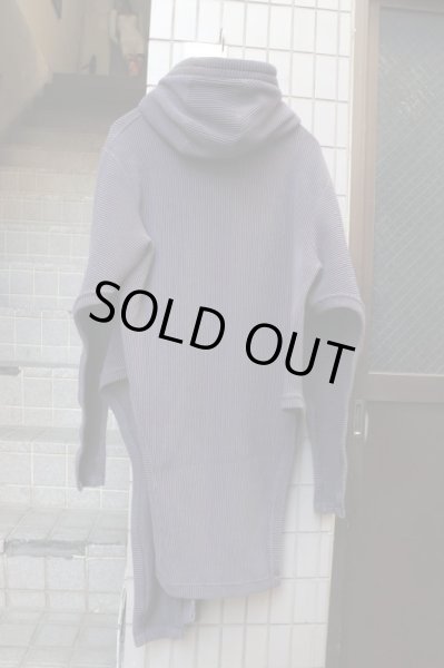 画像2: 【ハトラ hatra】 Fin Gown RPL  オリジナルニット地デザインハイネックパーカー (2)