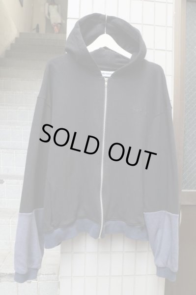 画像2: 【kill remote キルリモート】 バックプリントカッティング切替スウェットパーカー (2)