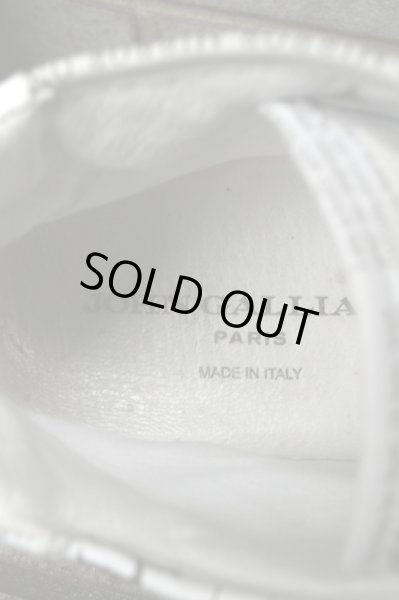 画像10: 【JOHN GALLIANO ジョンガリアーノ】 ニュースペーパー柄レザーハイカットスニーカー (10)