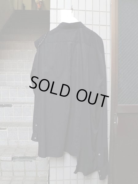 画像2: 【JUVENILE HALL ROLLCALL ジュベナイル ホール ロールコール】 アシンメトリーデザインビッグシャツ (2)