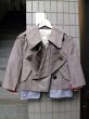 画像1: 【NOZOMI ISHIGURO Haute Couture ノゾミイシグロ】 デザインショートトレンチジャケット PINK MIX (1)