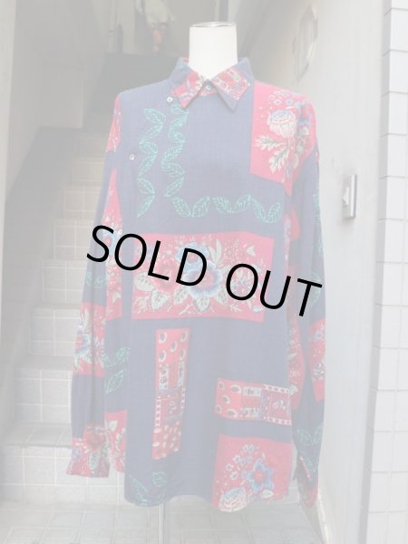 画像7: 【KENZO ケンゾー】 総柄デザインレーヨンシャツ (7)