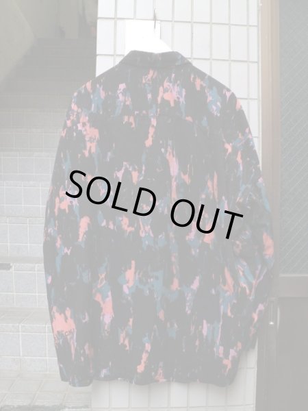 画像2: 【SHAREEF シャリーフ】 総柄レーヨンシャツ BLACK (2)