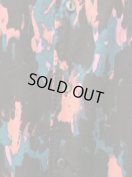 画像4: 【SHAREEF シャリーフ】 総柄レーヨンシャツ BLACK (4)