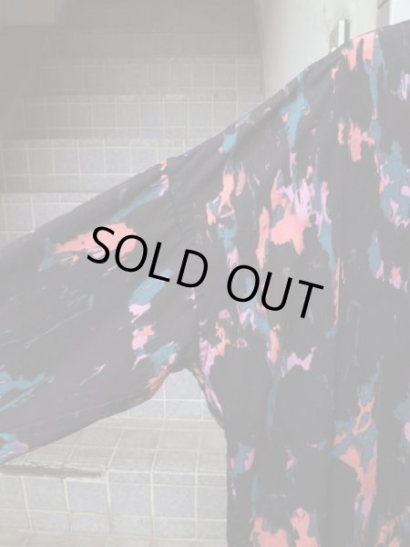 画像3: 【SHAREEF シャリーフ】 総柄レーヨンシャツ BLACK (3)