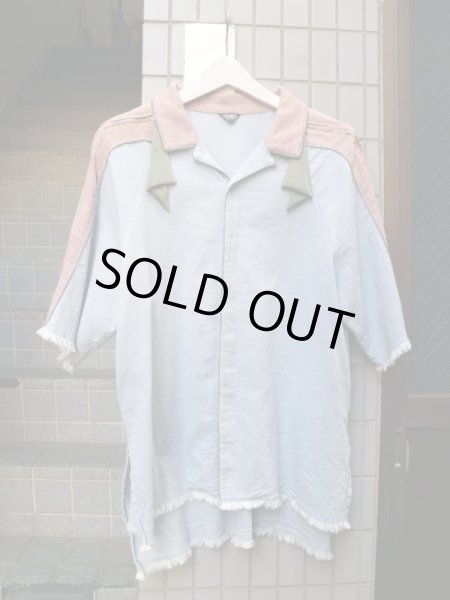 画像1: 【PAMEO POSE パメオポーズ】 オープンサイドシャツ (1)