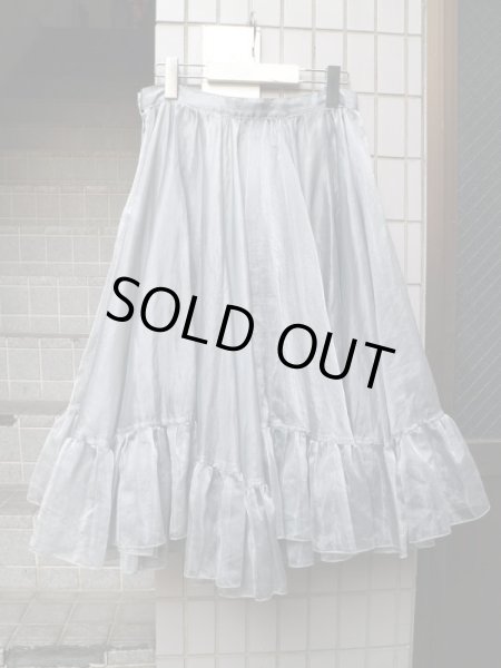 画像2: 【NON TOKYO ノントーキョー】チュールスカート ラメシルバー (2)