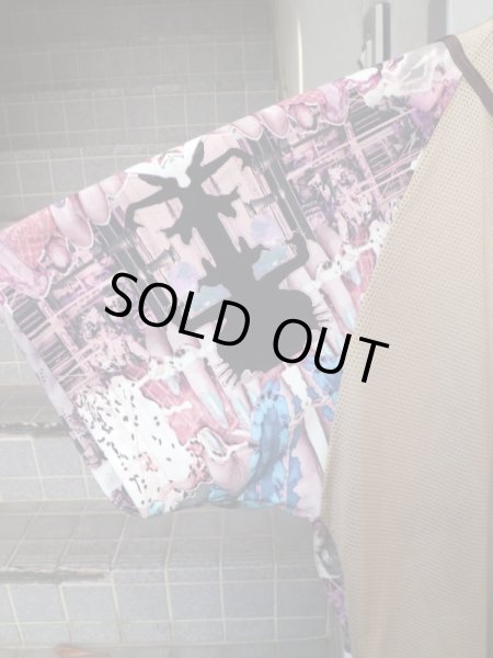 画像3: 【HEIHEI ヘイヘイ】 メッシュ×総柄ベースボールシャツ (3)