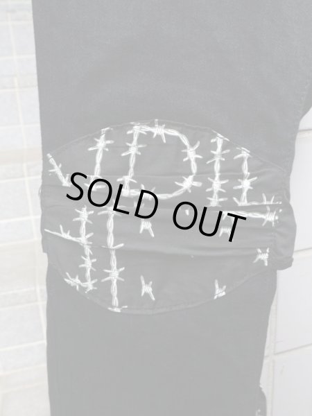 画像4: 【KIDILL キディル】 有刺鉄線バンダナスキニーデニムパンツ (4)