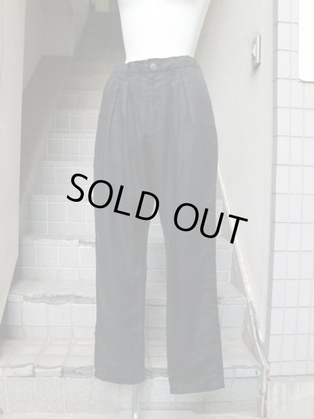 画像6: 【kujaku クジャク】 hiragi pants リネン地テーパードパンツ (6)