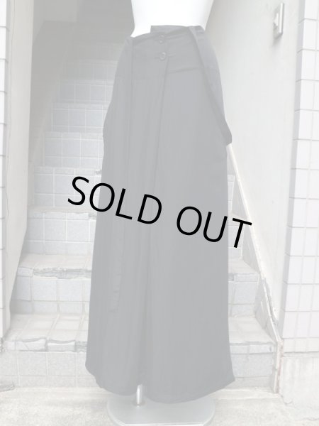 画像8: 【Y's Yohji Yamamoto ワイズ ヨウジヤマモト】 レーヨンギャバ地デザインワイドパンツ (8)