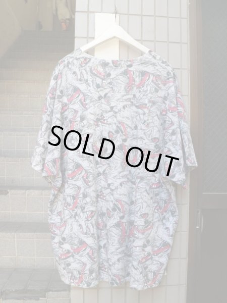 画像2: 【KIDILL キディル】 ウルフ総柄ビッグＴシャツ (2)