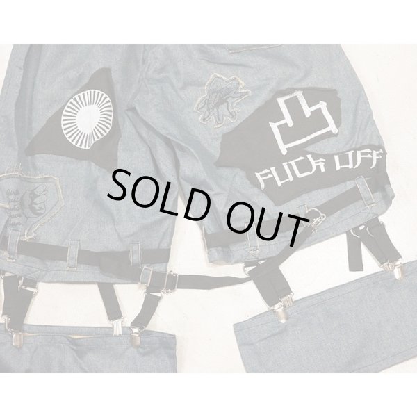 画像4: 【ANTI CLONE アンティクローン/新品セレクト】 Bondage Harf Pants BL ボンテージハーフパンツ (4)