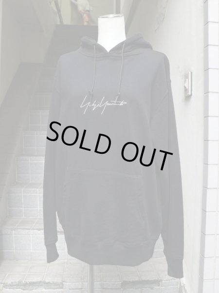 画像6: 【Yohji Yamamoto POUR HOMME × NEW ERA ヨウジヤマモトプールオム ニューエラ】 ロゴ刺繍プルオーバースウェットパーカー (6)