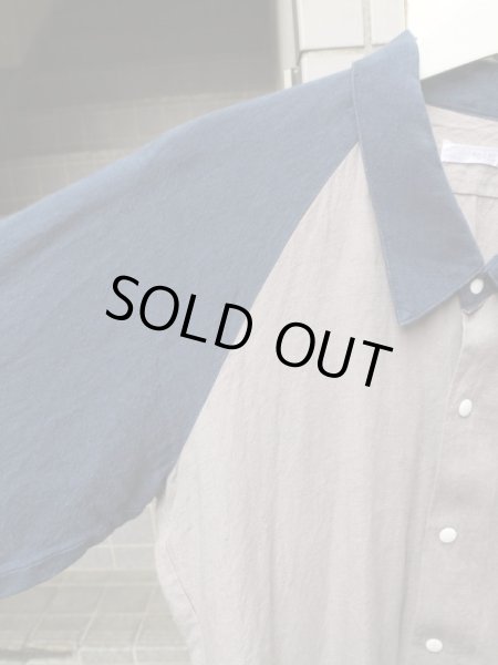 画像3: 【ha za ma ハザマ】経年真価 ラグランリネンシャツ (3)