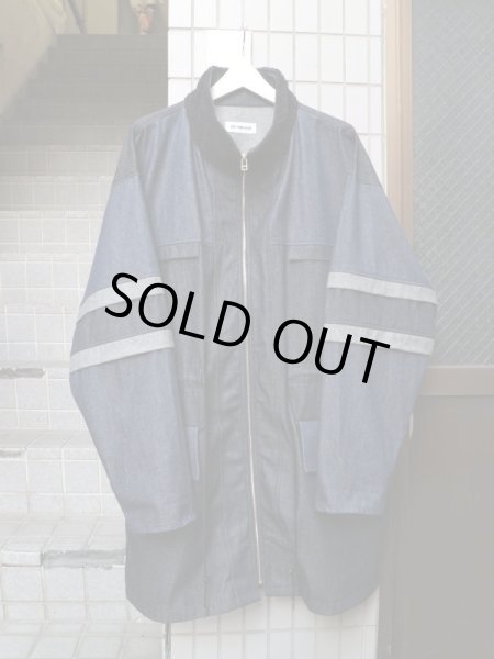 画像2: 【kill remote キルリモート】 カッティング切替デザインデニムコート (2)