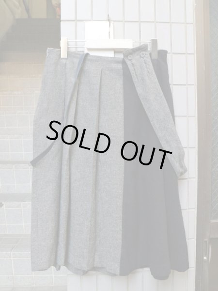 画像2: 【sneeuw スニュウ】 ハーフプリーツジャンパースカート (2)