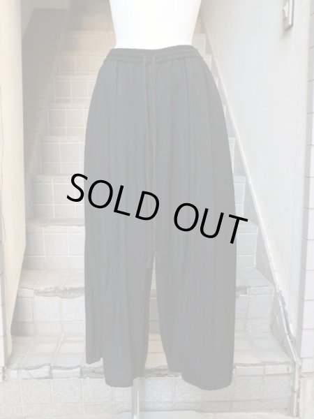 画像7: 【BISHOOL ビシュール】 ギャバウール地袴イージーパンツ ワイドパンツ (7)