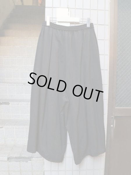 画像2: 【BISHOOL ビシュール】 ギャバウール地袴イージーパンツ ワイドパンツ (2)